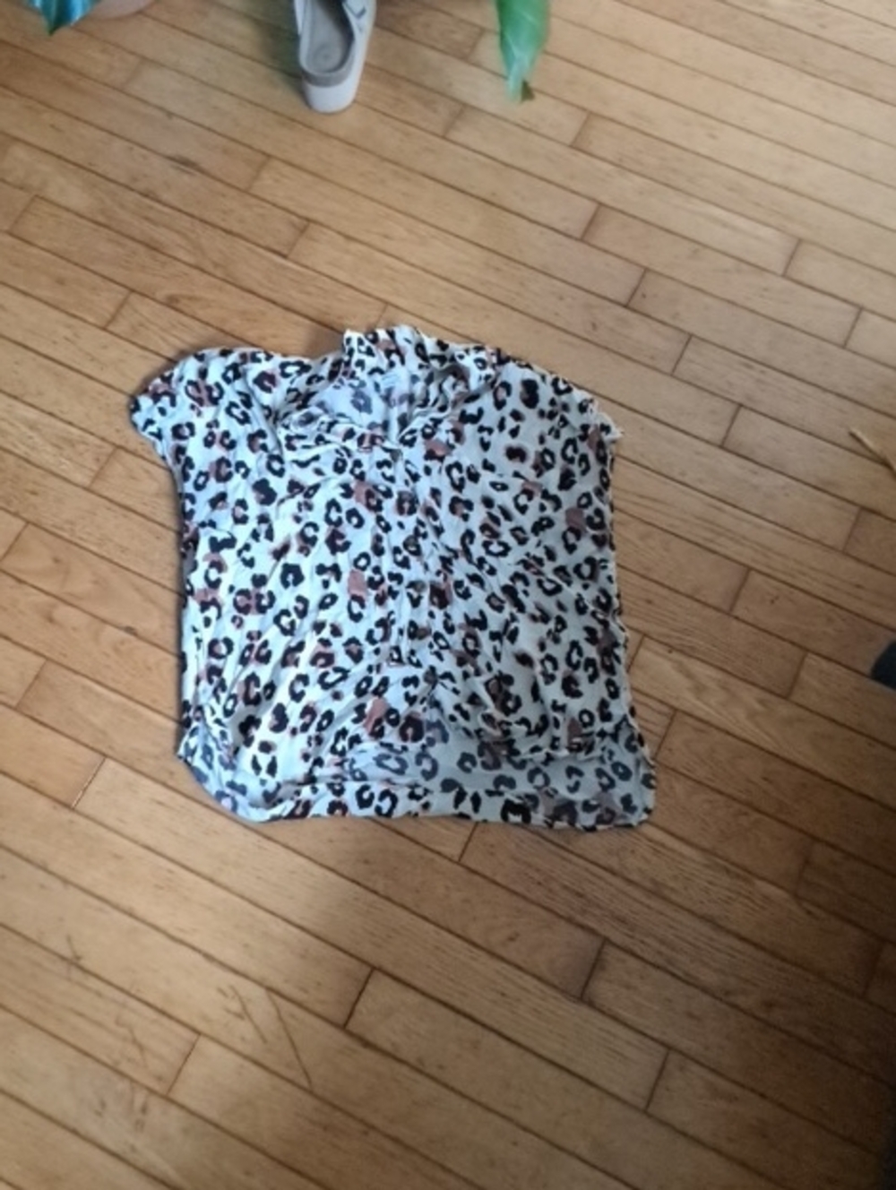 Reitmans Leopard Print Girls' Blouse in White, Brown & Black